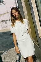 GILET EN MAILLE MANCHES COURTES