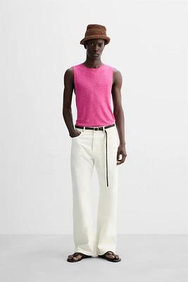 VISCOSE LINEN TANK TOP