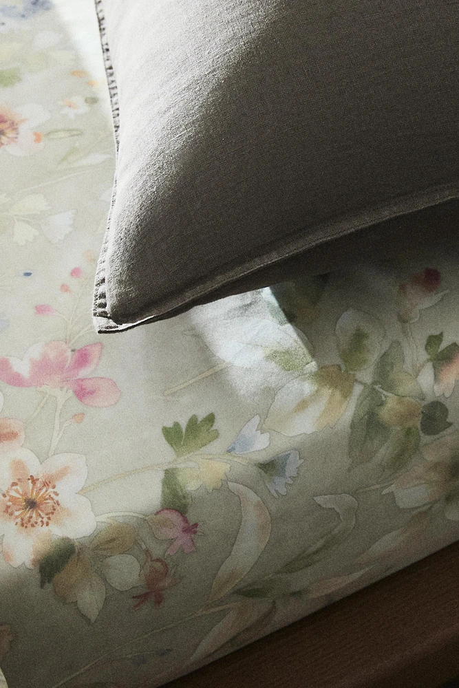 DRAP DE DESSUS IMPRIMÉ FLORAL