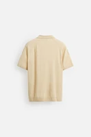POLO EN MAILLE 100 % LIN