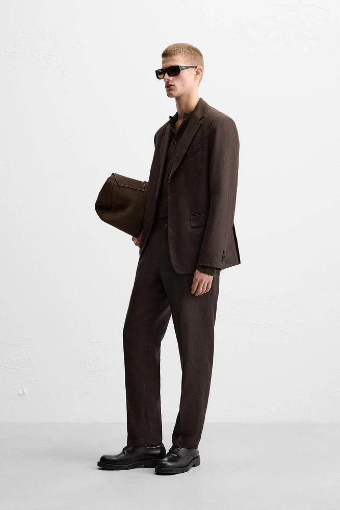 100% LINEN SUIT BLAZER