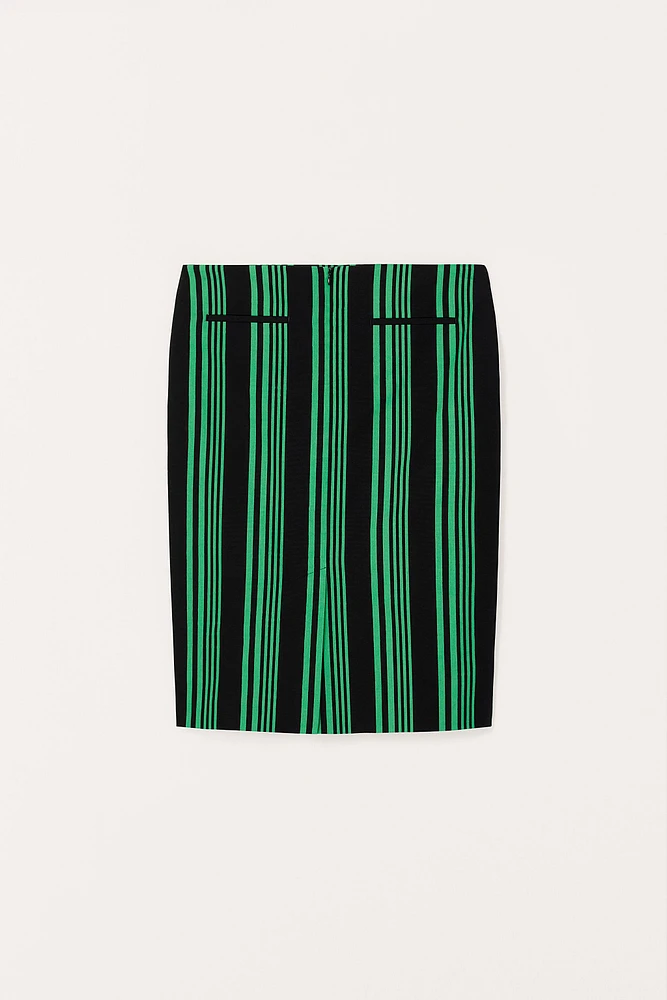 JUPE DROITE RAYURES LIMITED EDITION