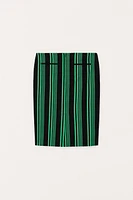 JUPE DROITE RAYURES LIMITED EDITION