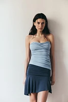 ASYMMETRIC MINI SKIRT