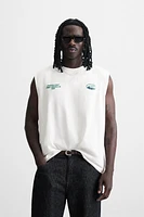 T-SHIRT DÉBARDEUR IMPRIMÉS DÉLAVÉS