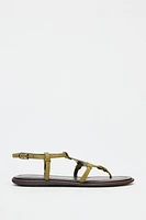 FLAT SUEDE SANDALS