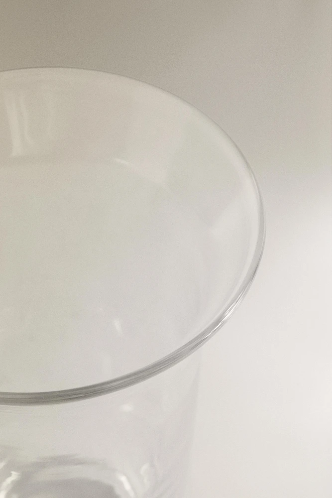 FLARED GLASS VASE