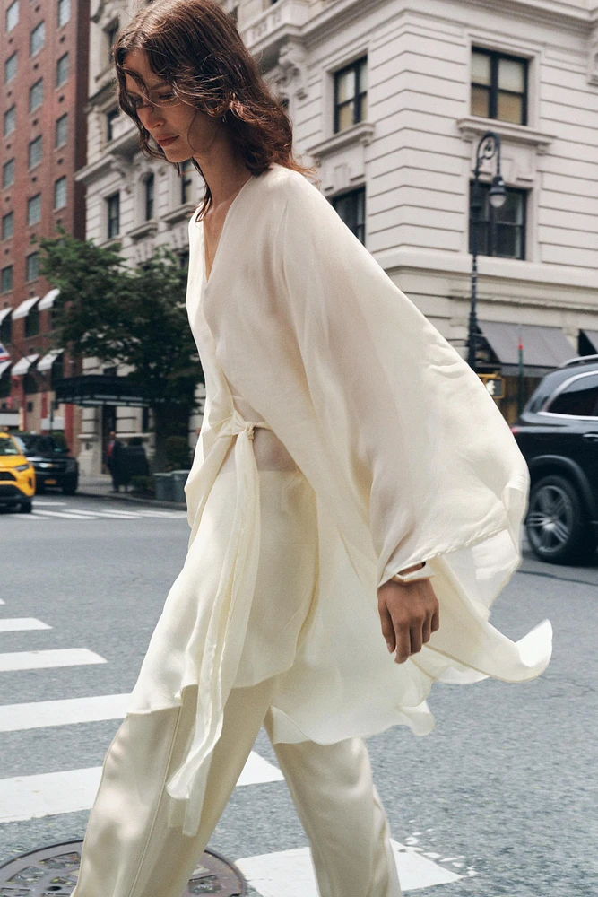 ZW COLLECTION CAPE TIE SHIRT