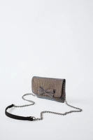 RHINESTONE CROSSBODY BAG WITH BOW