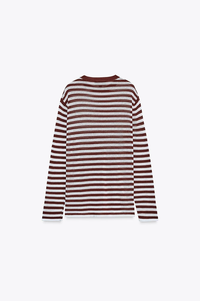 PULL RUSTIQUE À RAYURES