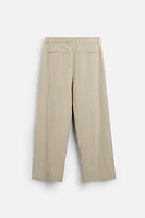 PLEATED WIDE FIT PANTS
