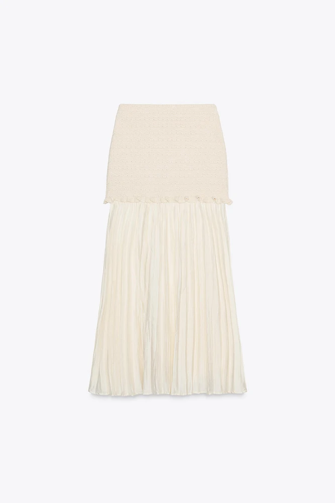 COMBINED KNIT SKIRT