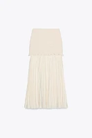 COMBINED KNIT SKIRT