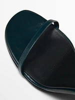 High-heel sandals with strap - STUDIO