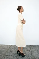BELTED MIDI DRESS