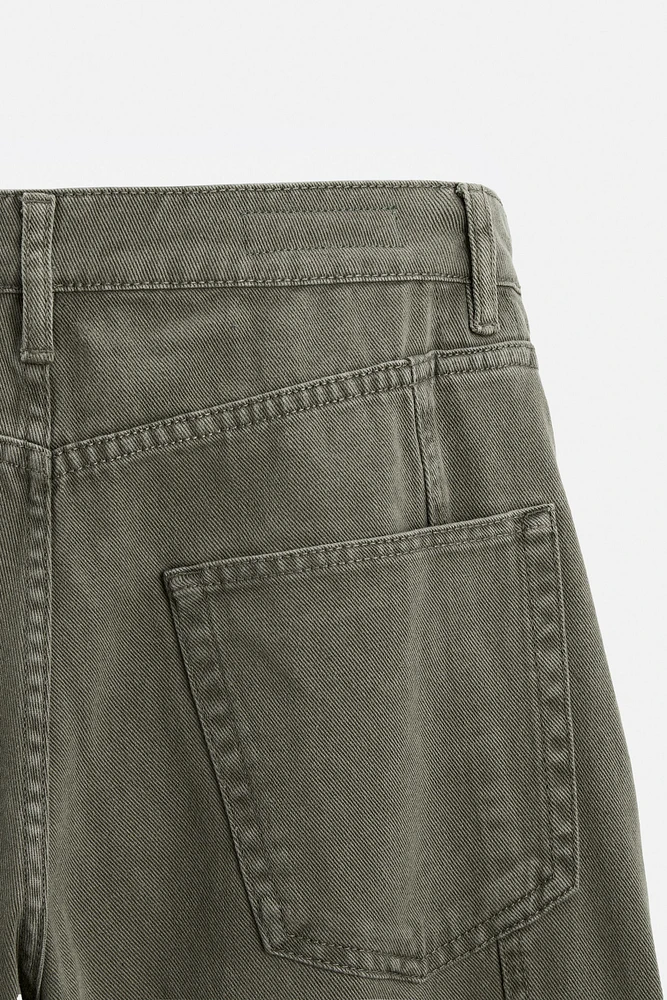 POCKET DENIM CARGO PANTS