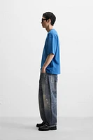 T-SHIRT RELAXED FIT DÉLAVÉ SPRAY