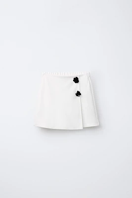 JUPE-SHORT À FLEURS
