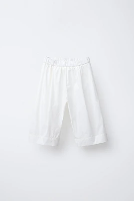POPLIN PANTS WITH TIE