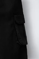 TWILL BARREL PANTS WITH POCKETS