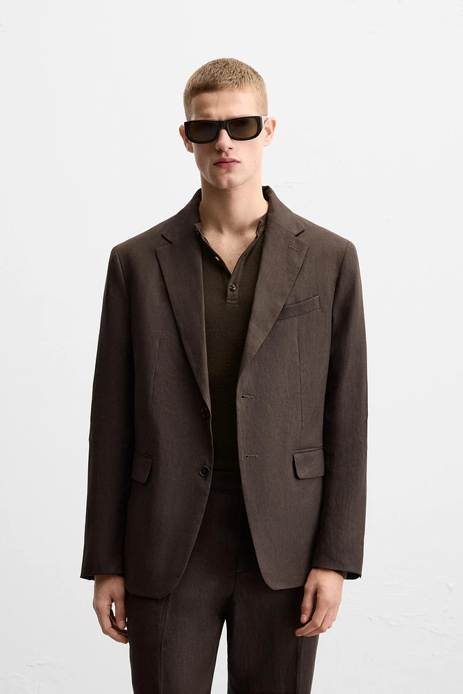 100% LINEN SUIT BLAZER
