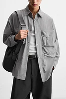 CHEMISE FLUIDE À POCHES UTILITAIRES