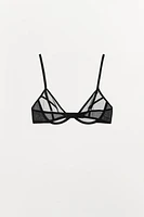 MESH UNDERWIRE BRA