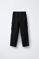 TWILL BARREL PANTS WITH POCKETS