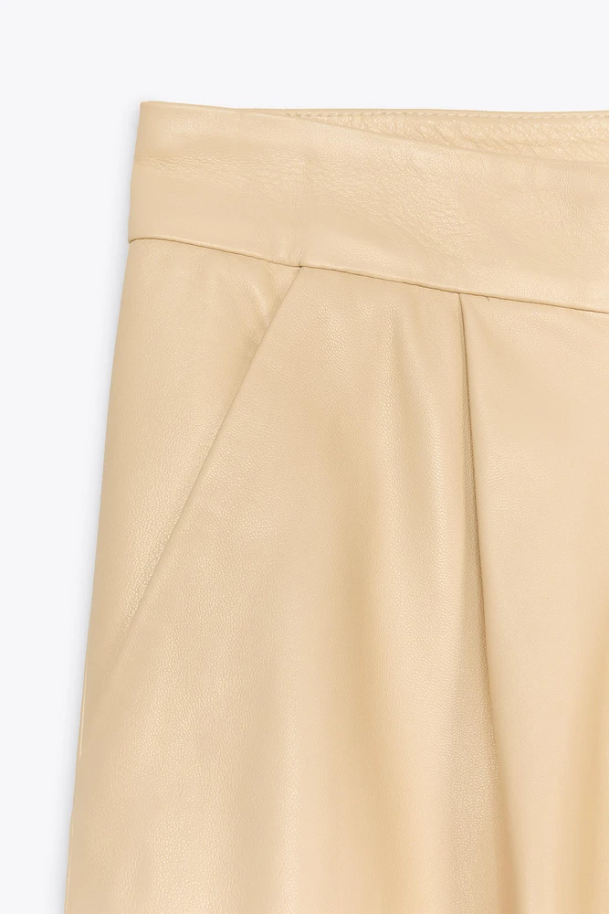 100% LEATHER BALLOON PANTS ZW COLLECTION