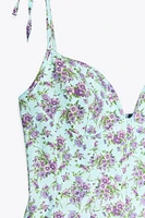 FLORAL POPLIN DRESS