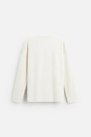 RIBBED TEXTURED T-SHIRT