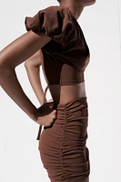 BALLOON CROP TOP