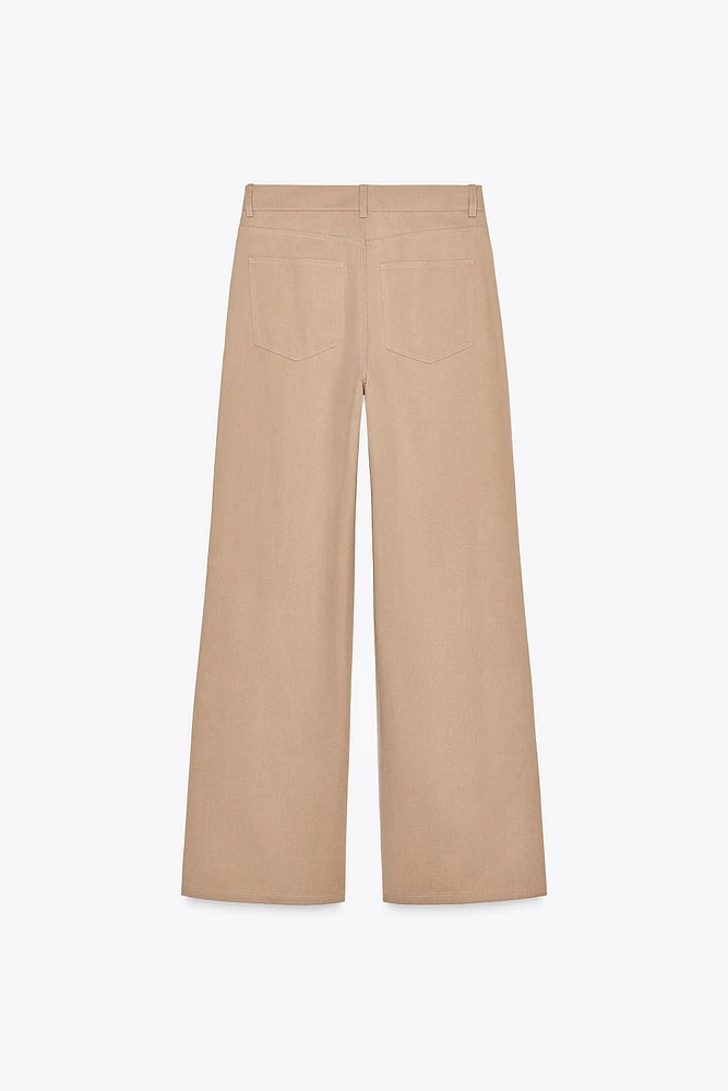 HIGH WAIST WIDE LEG PANTS