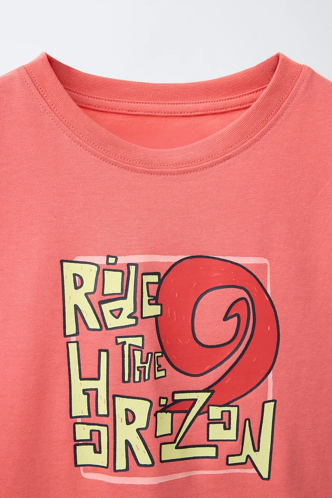 PRINTED SLEEVELESS T-SHIRT