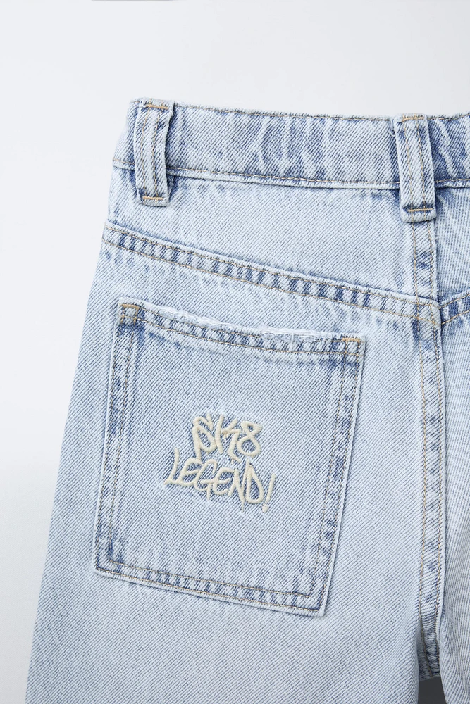 BERMUDA EN DENIM RELAXED BAGGY