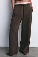 PANTALON DROIT EN MOLLETON