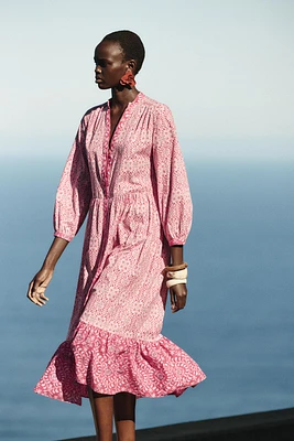 ROBE MI-LONGUE IMPRIMÉE