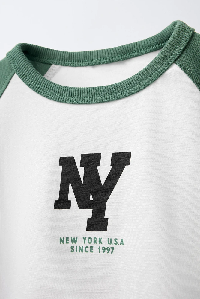 CONTRAST JOGGING T-SHIRT