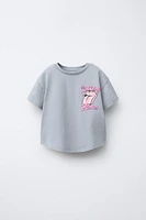 HEAVY WASHED EFFECT ROLLING STONES © T-SHIRT