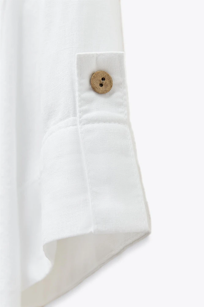 CHEMISE COURTE EN LIN