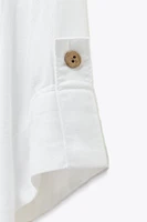 CHEMISE COURTE EN LIN