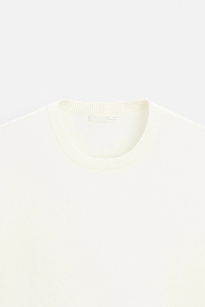 T-SHIRT EN MAILLE RELAXED FIT