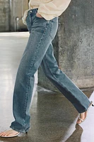 ZW COLLECTION LOW RISE STRAIGHT BOOTCUT JEANS