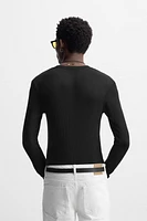 SEMI-SHEER LYOCELL T-SHIRT