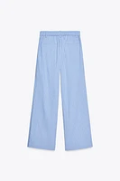 PANTALON DE STYLE PYJAMA À RAYURES