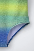 6-14 ANS/ MAILLOT DE BAIN UNE PIÈCE BRILLANT