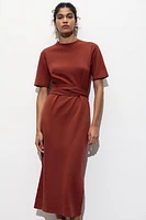 BELTED INTERLOCK DRESS