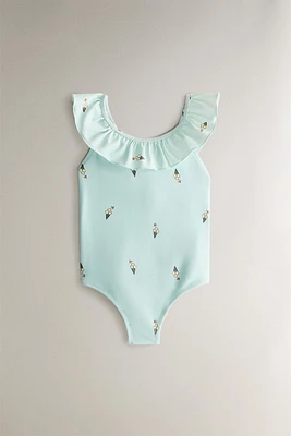 MAILLOT DE BAIN PLAGE ENFANT VOLANT GLACES