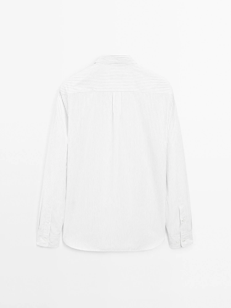 100% cotton regular fit poplin shirt