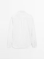 100% cotton regular fit poplin shirt